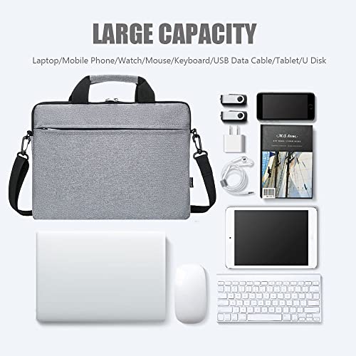 Laptop Sleeve Bag, Slim Shoulder Bag for Laptop or Tablet, Sleek Design15.6, Durable Sleek & Water-Repellent Fabric4