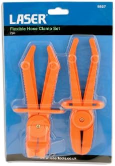 Laser 5527 Flexible Hose Clamp Set 2pc, Orange