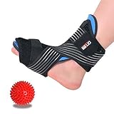 Plantar Fasciitis Night Splint for Women & Men Sleep Support, Comfortable Adjustable Foot Drop Orthotic Brace for Relief Plantar Fasciitis, Heel, Arch Foot Pain, fit Right/Left Foot