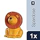 LEONARDO HOME Bambini Löwe Spardose, Keramik Sparschwein mit Schlüssel, Geschenk für Kinder, Jungen Mädchen, 12,8 cm, orange bunt, 039192