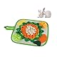 LuckyOpt Kaninchen Futter Matte, Anti-Rutsch Kaninchen Snuffle Matte mit hängendem Seil, Bunte Bunny Snuffle Pad für Chinchillas Welpen Meerschweinchen Schnuffle Training (Mehrfarbig, M)