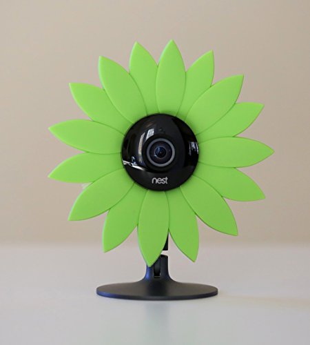 Hide-Your-Cam Nest Cam Security Camera Camouflage Green Sun Flower Cover Skin Case Disguise Protection Decoration Also Fits on Yi Home Cam