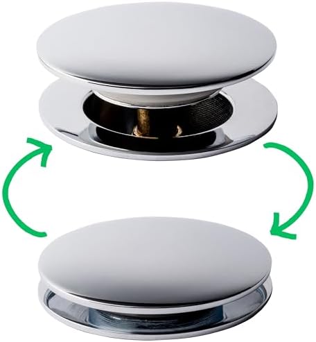 Pop Up zestaw wymiennych czopów, 1 sztuka, z mosiądzu, długość 58 mm, pasuje do większości zestawów odpływowych Popup, śruba naprawcza z mocną sprężyną, zawór odpływowy do