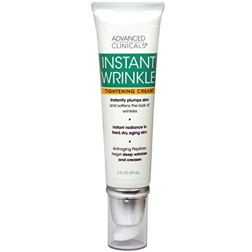 Instant Wrinkle Tightening Cream. Targets and improves the look of sagging skin, dryness, aging, tired skin, wrinkles, and fine lines. Oat Extract, Vitamin E, and Aloe Vera. 2 Fl Oz