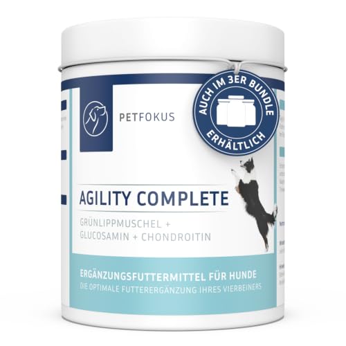 PetFokus Agility Complete Gelenkpulver für Hunde Grünlippmuschel MSM 136,5g