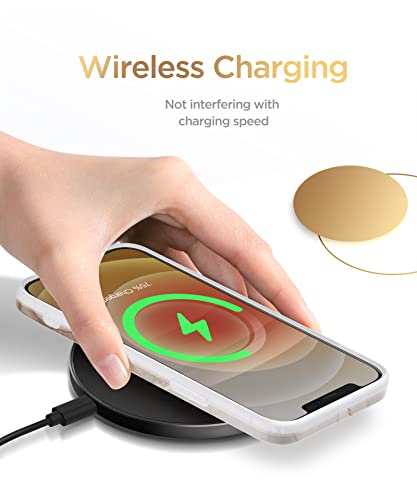 Gviewin For Iphone 12 Case And Iphone 12 Pro Case 6.1” 2020, Marble Parttern Ultra Slim Thin Glossy Soft Durable Tpu Shockproof Scratch-Proof Phone Protective Covers For Women (Shweta/Beige) #TOP4