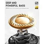 Picun NC60 Hybrid Active Noise Cancelling Headphones, Foldable Wireless Over Ear Bluetooth 5.4 Headphones, 80H Playtime, Transparency Mode, Stereo Bass, Custom EQ via App for Travel Home Black - Image 5