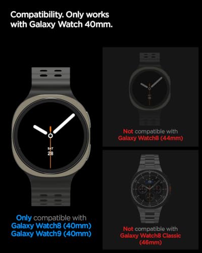 Image of Spigen EZ Fit Tempered Glass for Galaxy Watch 9 /8 (40mm) [2P] | Screen Protector Guard