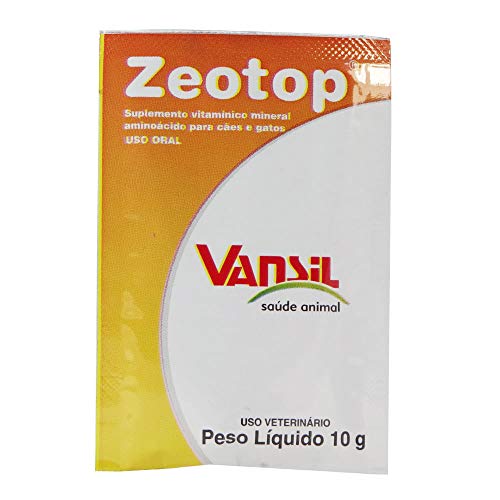 Suplemento Vitamínico p/Cães e Gatos Zeotop Vansil 10g - Display