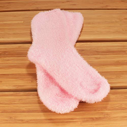 Image of BambooMN Women's Fuzzy Soft Colored Socks