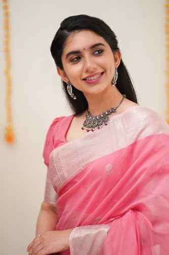 Image of Flosive Women's Cotton Saree With Blouse Piece