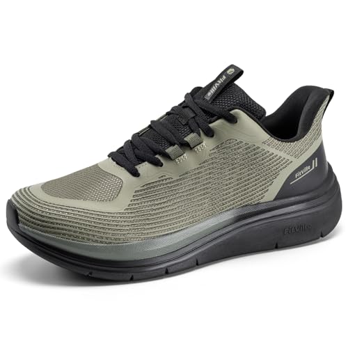 Image of FitVille Mens Walking Shoes Wide Width Lightweight Cushioned Workout Sneakers Pain Relief