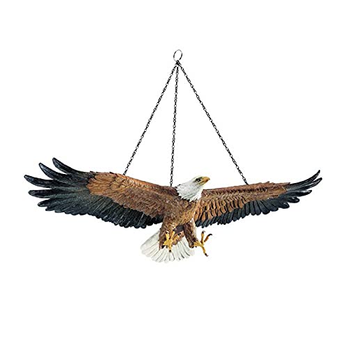 lefeindgdi Escultura de pared de águila colgante de resina animal adorno colgante para dormitorio, oficina, patio, jardín, decoración de manualidades Cover