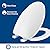 BEMIS 7300SLEC 000 Toilet Seat will Slow Close and Removes Easy for Cleaning, ELONGATED, White