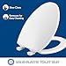 Bemis 7300SLEC Slow Close Toilet Seat, Easy Clean Hinges and Durable Plastic Seat, Made in USA, Elongated, White