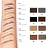 2-in-1 Dual Ended Microblading Eyebrow Pen & Eyebrow Brush, Waterproof 2-Fork-Tip & Precise Brush-Tip for Natural Hair-Like Brows, Perfect Eyebrows Make up,Last 24Hrs. (Deep brown)