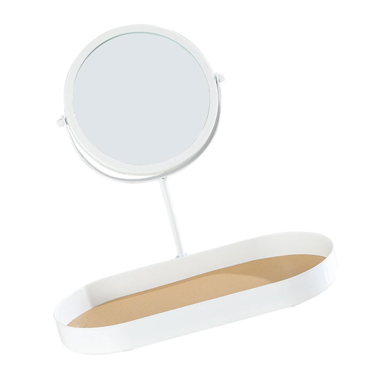 Miroir cosmétique de maquillage pivotant pour coiffeuse et chambre femme