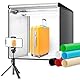 Fotostudio Set Photobox 60 * 60 * 60cm,Sunowl Tragbarer Fotostudio Lichtzelt mit 126 LEDs Verstellbares Licht,Professionelle Lichtbox Fotobox mit 6 PVC Hintergründe für Schmuck- und Produktfotografie