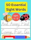  50 Essential Sight Words: read and trace/ 50 essential sight words/ 50 essential sight sentences
