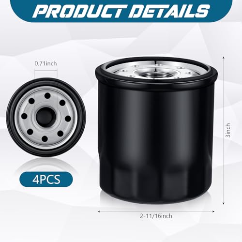 image for Gisafai 4 Pcs 52114 Oil Filters Oil Transmission Filter Compatible wit