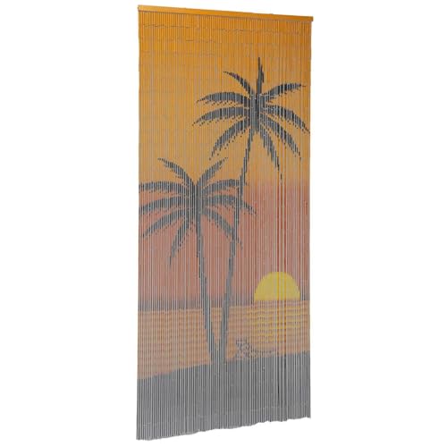 Bambus Perlenvorhang – 90x175 Cm, 27 Reihen, Vintage-Look, Für Türen & Fenster