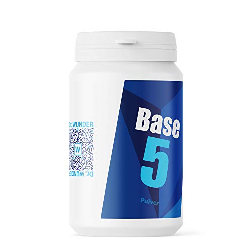 Dr. Wunder® Base-5 250g : Poudre de base avec 5 composés minéraux sélectionnés | aide à la désacidification du corps | soutient l'équilibre acide-base Cover