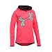 Under Armour Girls' Armour Fleece Jumbo Logo Hoodie, Pink Chroma/Pink Chroma, Youth Medium