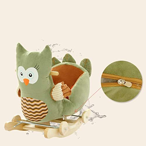 ZHANGYUEFEIFZ Schaukelpferd Plüsch Schaukeltier Pferd Rocking Horse Baby Trojaner Spielzeug Geschenkstuhl Nette Kinder… – Bild 6