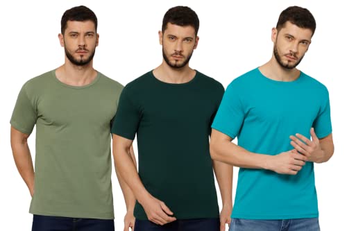 Image of T-Shirt for Men - 100% Cotton Casual T-Shirt | Half Sleeve, Round Neck 4 Way Stretch Fabric | Slim Fit T-Shirt