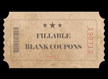Fillable Blank Coupons : DIY Coupon Book Voucher Template