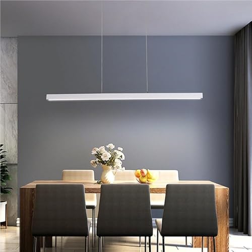 Lámpara colgante led lineal de aluminio de 80 cm con iluminación regulable para comedor 3