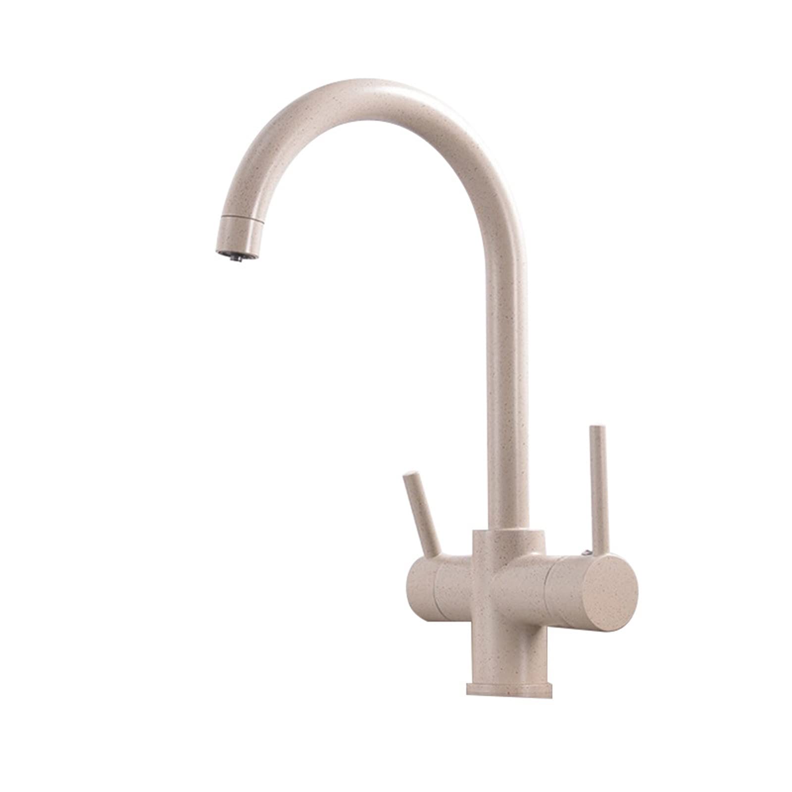 Grifo de cocina de 3 vías para fregadero con doble salida independiente