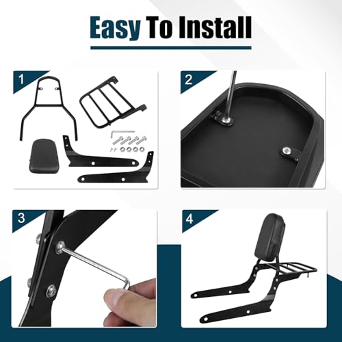 DSISIMO Passenger Backrest Sissy Bar
