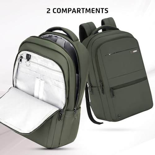 Image of Safari Tux 30L Formal Laptop Backpack Bag for Men & Women, Ideal for Office Use /School /College Boys and Girls, 2 Compartment, Premium PU Fabric, Antitheft, Trolley Sleeve & Organizer