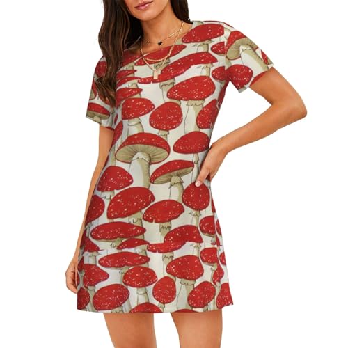 Chemise de nuit maison pratique et pyjama souple champignon