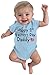 TeeStars Unisex- Happy First Father'S Day Baby Bodysuit Newborn Light Blue