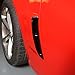 Rear Fender Vents Cover for Chevy Corvette C6 2005-2013 (Not Fit Base), Car Body Side Air Vent Outlet Wing Frame, Outer Rear Air Intake Grille Spoiler Trim Exterior Accessories, ABS (Glossy Black)