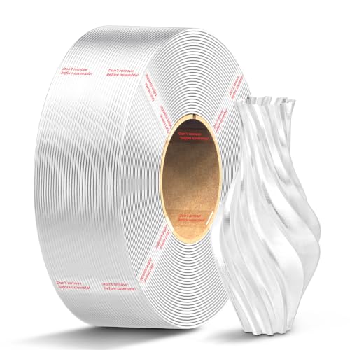 ANYCUIC PETG Filament 1.75mm Refill, 1KG Transparente | Langlebig und Schlagfest 3D Drucker Filament, Wasser- und wetterbeständig