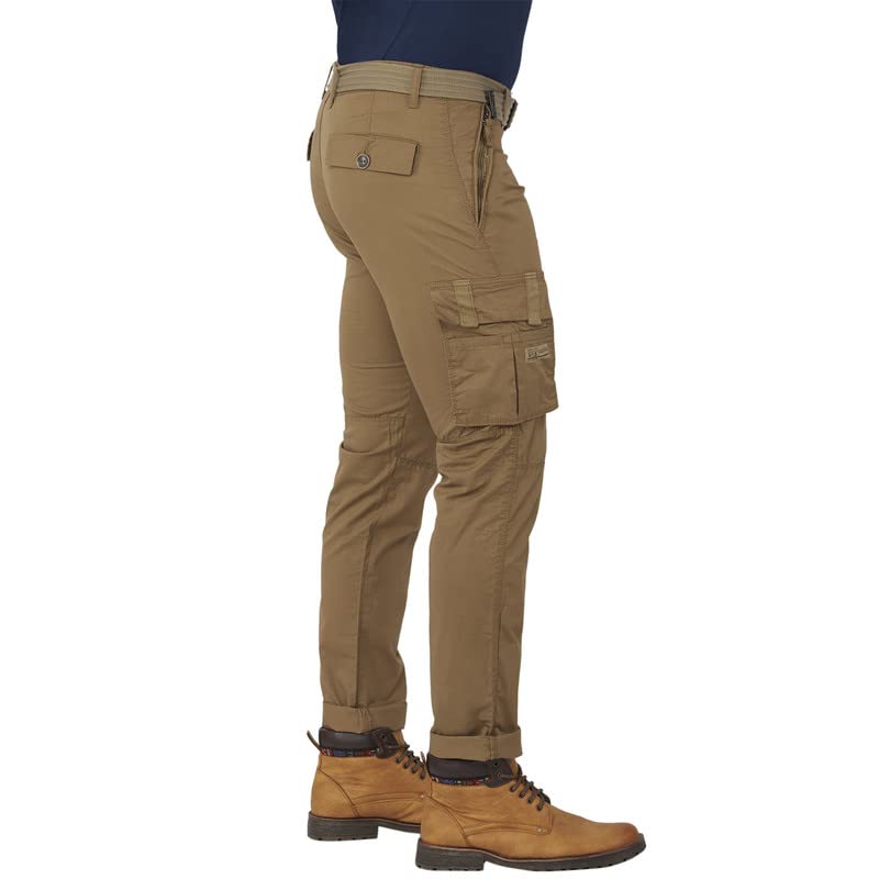 Image of BEEVEE Mens Solid Fixed Waist Cargo with Belt.