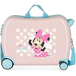 Maletas Para Bebes Con Ruedas Disney Play All Day, Equipaje Para Niños Niñas, Rosa (Pink), Talla Unica