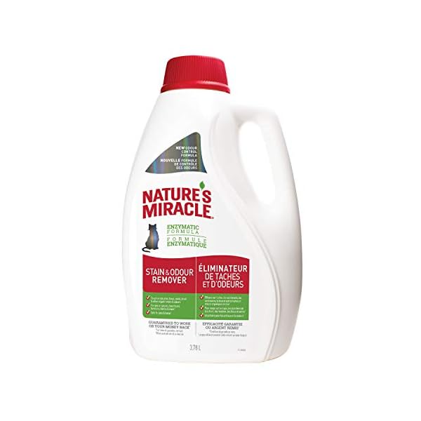 Nature’s Miracle Stain & Odor Remover Just for Dogs, Pet Stain Eliminator, 3.7 Litres Nature’s Miracle Stain & Odor Remover Just for Dogs, Pet Stain Eliminator, 3.7 Litres