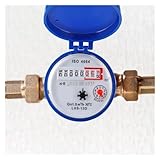 Wasserdurchflussmesser, Professionelle Wasserzähler Durchflussmesswerkzeuge Mit Kupferbeschlägen Drehzeigerzählerinstrument