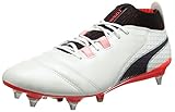weiss-schwarz PUMA Herren ONE 17.1 Mx SG Fußballschuhe, Weiß (White-Black-Fiery Coral), 42 EU