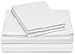 Pinzon 400 Thread Count Egyptian Cotton Sateen Hemstitch Sheet Set - Queen, White