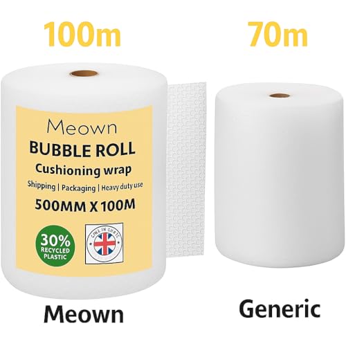 Meown Bubble Wrap 500mmx100m - Premium Quality Bubble Wrap Roll - Packaging Material for Shipping and Storage, Protect Your Goods with Ease - Image 6