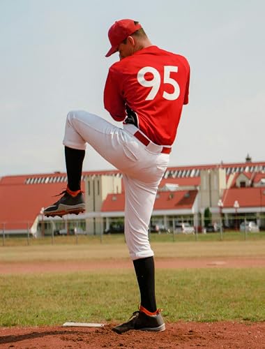 MIVEI Calça masculina de beisebol utilitária – calça jogger afunilada ajuste adulto treino tweeners