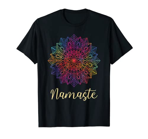 Namaste Mandala Lotus Flower Sacred Geometry Spiritual Yoga Camiseta