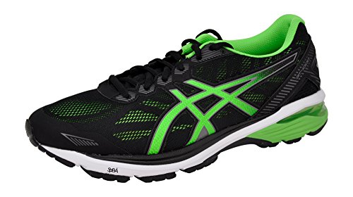 ASICS Men's GT-1000 5 Running Shoe (10.5 D(M) US, Black/Green Gecko/Carbon)