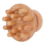 HURRISE Wood Head Massager, Shape Remove Discomfort Reduce Stress Head Massage Tool for Headache