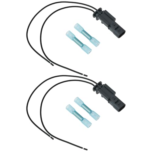 YINETTECH 2 Stück 2-poliger Auspufflautsprecher-Anschluss 5Q0973802 Kompatibel mit VW Kompatibel mit Audi